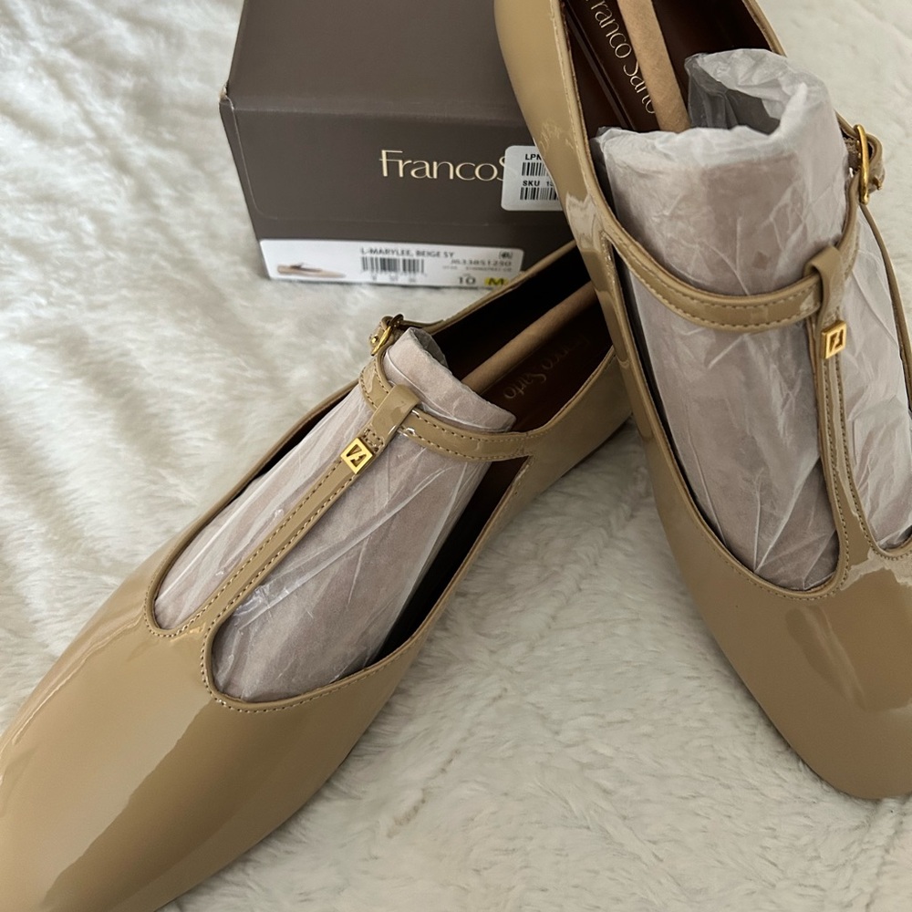 Franco Sarto Marylee Mary Jane Flat - Size 10